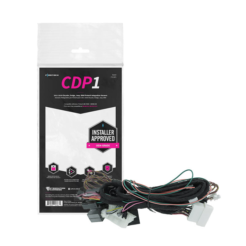 Firstech FTI-CDP1 FTI T-Harness for Chrysler, Dodge, Jeep, RAM PTS & Gen 3 key models 2011-2022