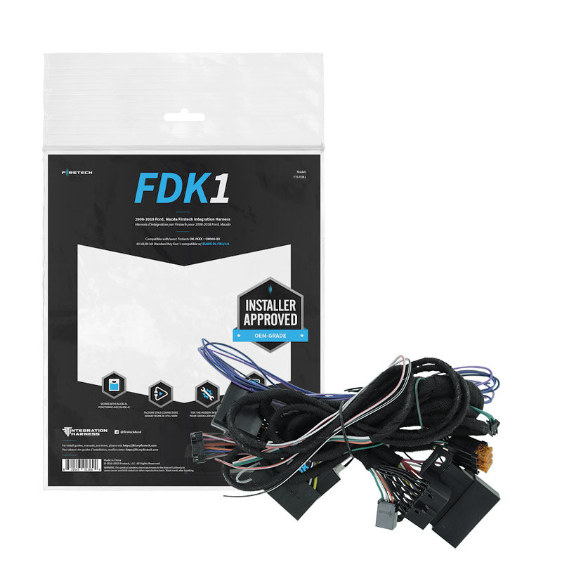 Firstech FTI-FDK1 FTI T-Harness for Ford, Linkcoln 40-bit/80-bit Standard Key Gen 1 models 2006-2018
