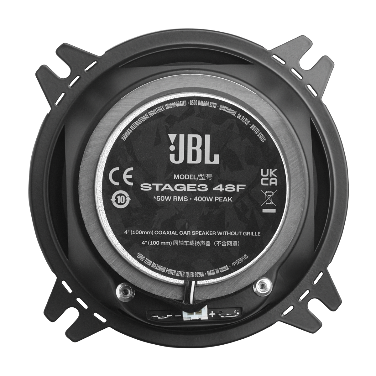 JBL JBLSPKS348F STAGE3 48F 4” 2-Way Coaxial Speaker (No Grill)