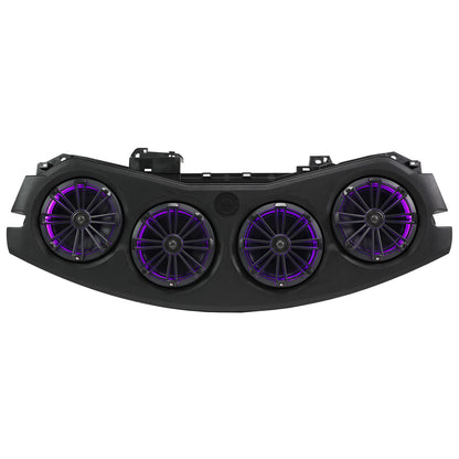 MB Quart MBQJ-48CRGB24+ Jeep® Wrangler (JL) / Gladiator (JT) 2024-Current Tuned Rear Soundbar with 8" Coaxial Speakers, Enclosure, RGB LED Lighting