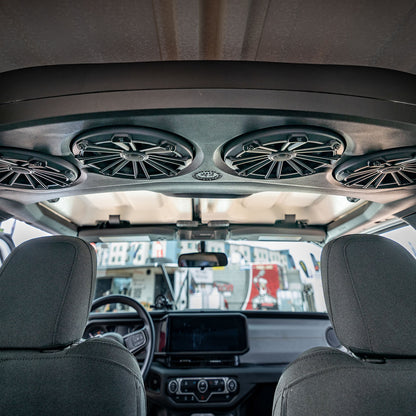 MB Quart MBQJ-48CRGB24+ Jeep® Wrangler (JL) / Gladiator (JT) 2024-Current Tuned Rear Soundbar with 8" Coaxial Speakers, Enclosure, RGB LED Lighting