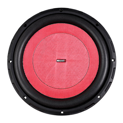 MB Quart DS2-304 Discus 12" shallow-mount subwoofer with dual 4-ohm voice coils