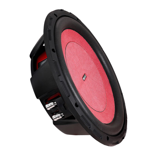 MB Quart DS2-304 Discus 12" shallow-mount subwoofer with dual 4-ohm voice coils
