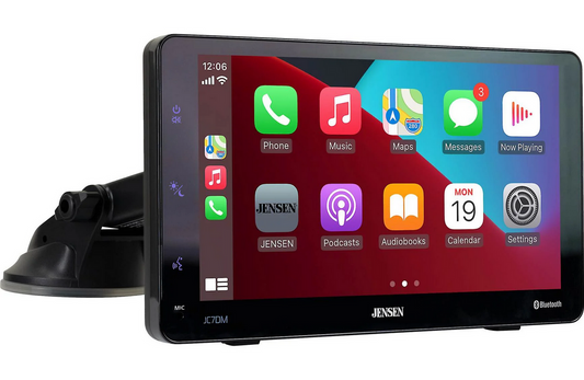Jensen JC7DM - 7" touchscreen, wired or wireless Apple CarPlay® and Android™ (no discs)