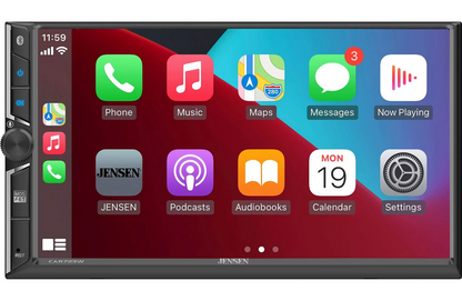 Jensen CAR723W - 7" touchscreen, wired or wireless Apple CarPlay® and Android™ (no discs)