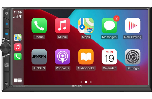Jensen CAR723W - 7" touchscreen, wired or wireless Apple CarPlay® and Android™ (no discs)