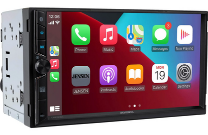 Jensen CAR723W-BC - 7" touchscreen, wired or wireless Apple CarPlay® and Android™ (no discs) w/backup camera