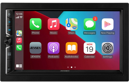 Jensen CAR723W-BC - 7" touchscreen, wired or wireless Apple CarPlay® and Android™ (no discs) w/backup camera