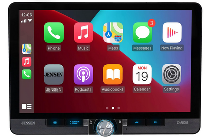 Jensen CAR1013 - 10.1" touchscreen, wired or wireless Apple CarPlay® and Android™ (no discs)