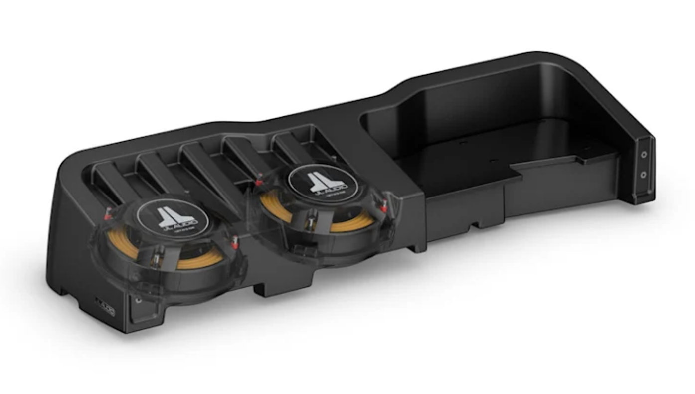 JL Audio 010-04652-00 Stealthbox® Enclosed Subwoofer for Chevrolet Silverado and GMC Sierra Crew Cab, 2020-2024