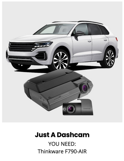 Thinkware F790Air 2-Channel Dash Cam (1080p Front + Rear) with MyCar2 Compatibility