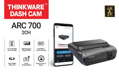 Thinkware ARC 700 4K Front & 2K Rear, 2-Channel HD Dash Cam