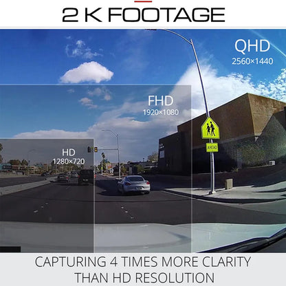 Thinkware Q850 1-Channel Dash Camera, 2K Front Cam, Sony STARVIS