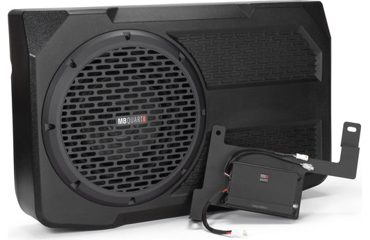 MB Quart MBQBRO-302 Compact tailgate-mounted powered subwoofer w/12" sub and 400-watt amp — fits 2021-24 Ford Bronco