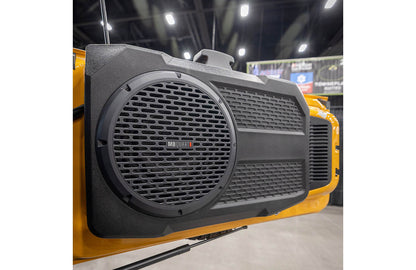 MB Quart MBQBRO-302 Compact tailgate-mounted powered subwoofer w/12" sub and 400-watt amp — fits 2021-24 Ford Bronco
