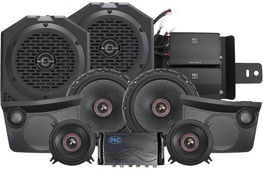 MB Quart MBQBRO-STG6A-1-25 Stage 6 audio system with 8 speakers and two 2-channel amplifiers — fits 2021-24 Ford Bronco w/B&O audio