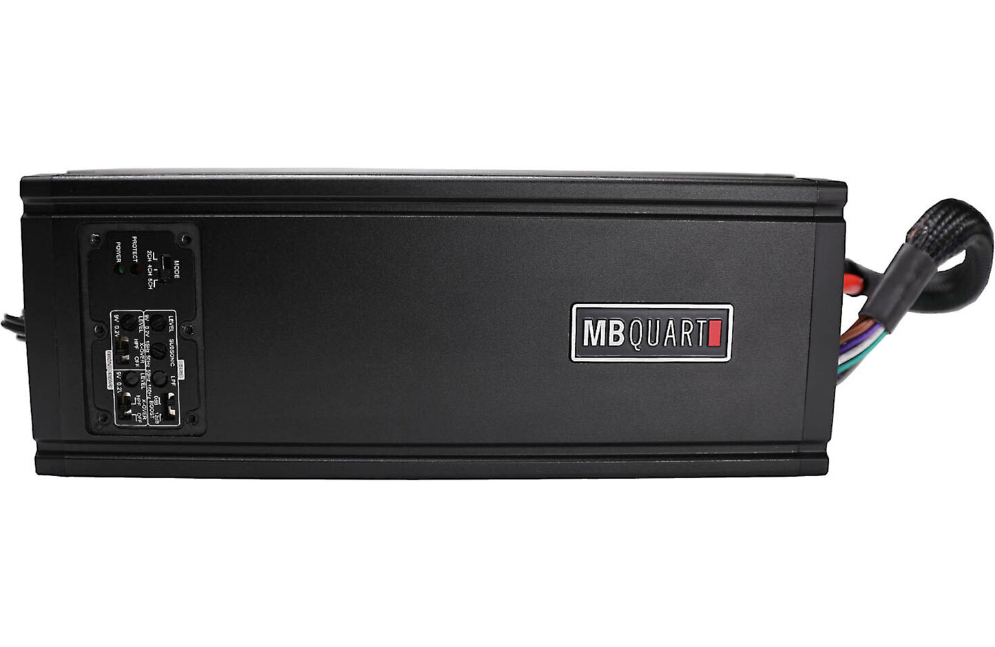 MB Quart DA2-500.5D Discus 5 channel amplifier — 35 watts RMS x 4 at 4 ohms + 350 watts RMS x 1 at 1 ohm