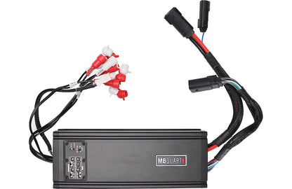 MB Quart DA2-500.5D Discus 5 channel amplifier — 35 watts RMS x 4 at 4 ohms + 350 watts RMS x 1 at 1 ohm