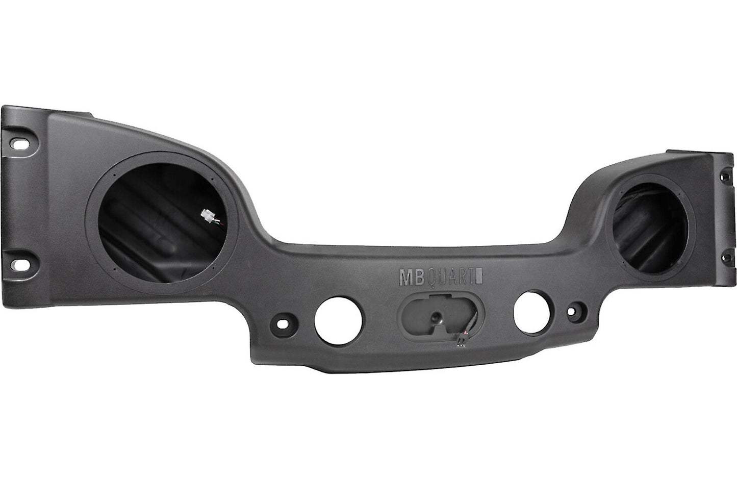 MB Quart MBQJK-28E Unloaded soundbar with openings for 8" coaxial speakers — designed and tuned for 2007-18 Jeep Wrangler JK