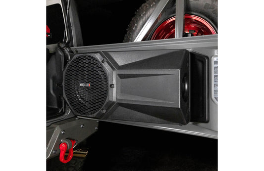 MB Quart MBQJL-302 400-watt ported subwoofer enclosure w/ 12" speaker — fits 2018-up Jeep Wrangler JL