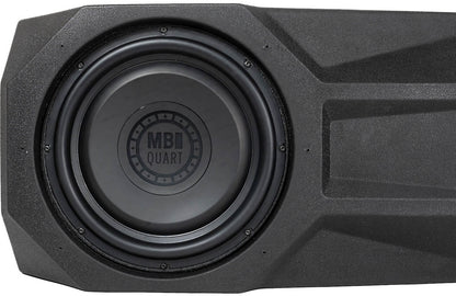 MB Quart MBQJL-302 400-watt ported subwoofer enclosure w/ 12" speaker — fits 2018-up Jeep Wrangler JL