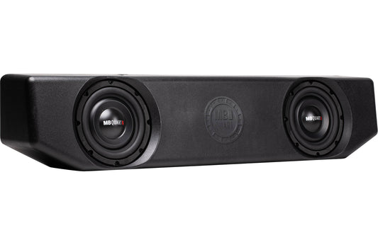MB Quart MBQJT-SUBA-1 Custom underseat enclosure with two 8" subs and amplifier — fits select Jeep Gladiator