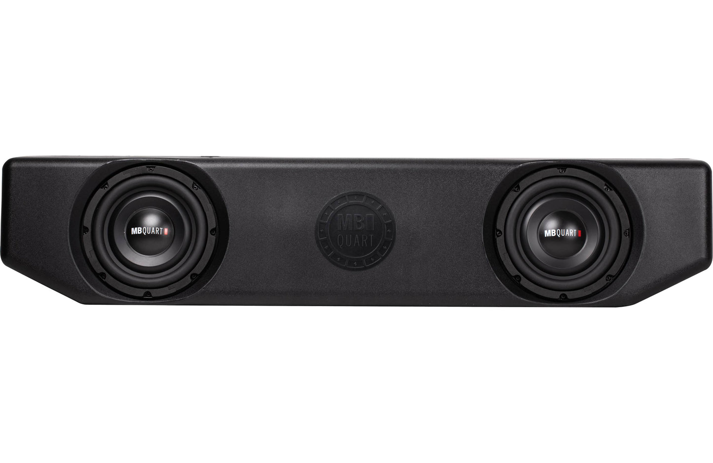 MB Quart MBQJT-SUBA-1 Custom underseat enclosure with two 8" subs and amplifier — fits select Jeep Gladiator