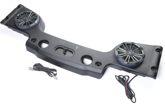 MB Quart MBQJK-28CRGB Soundbar with 8" RGB LED coaxial speakers — designed and tuned for 2007-18 Jeep Wrangler JK