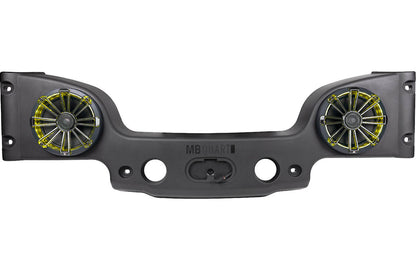 MB Quart MBQJK-28CRGB Soundbar with 8" RGB LED coaxial speakers — designed and tuned for 2007-18 Jeep Wrangler JK
