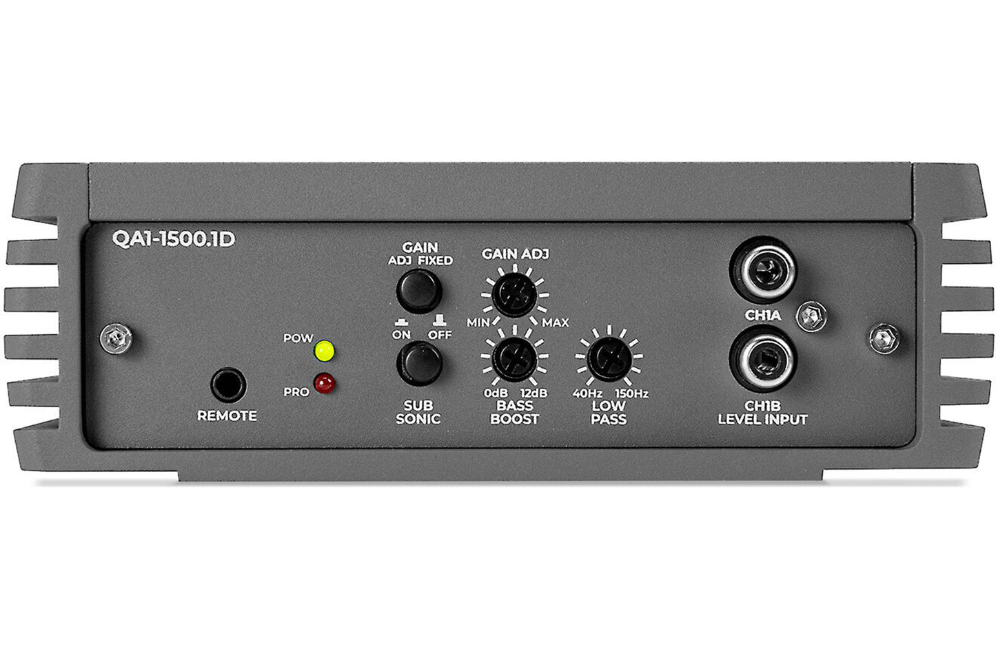 MB Quart QA1-1500.1D Q-Series mono subwoofer amplifier — 1500 watts RMS at 1 ohm