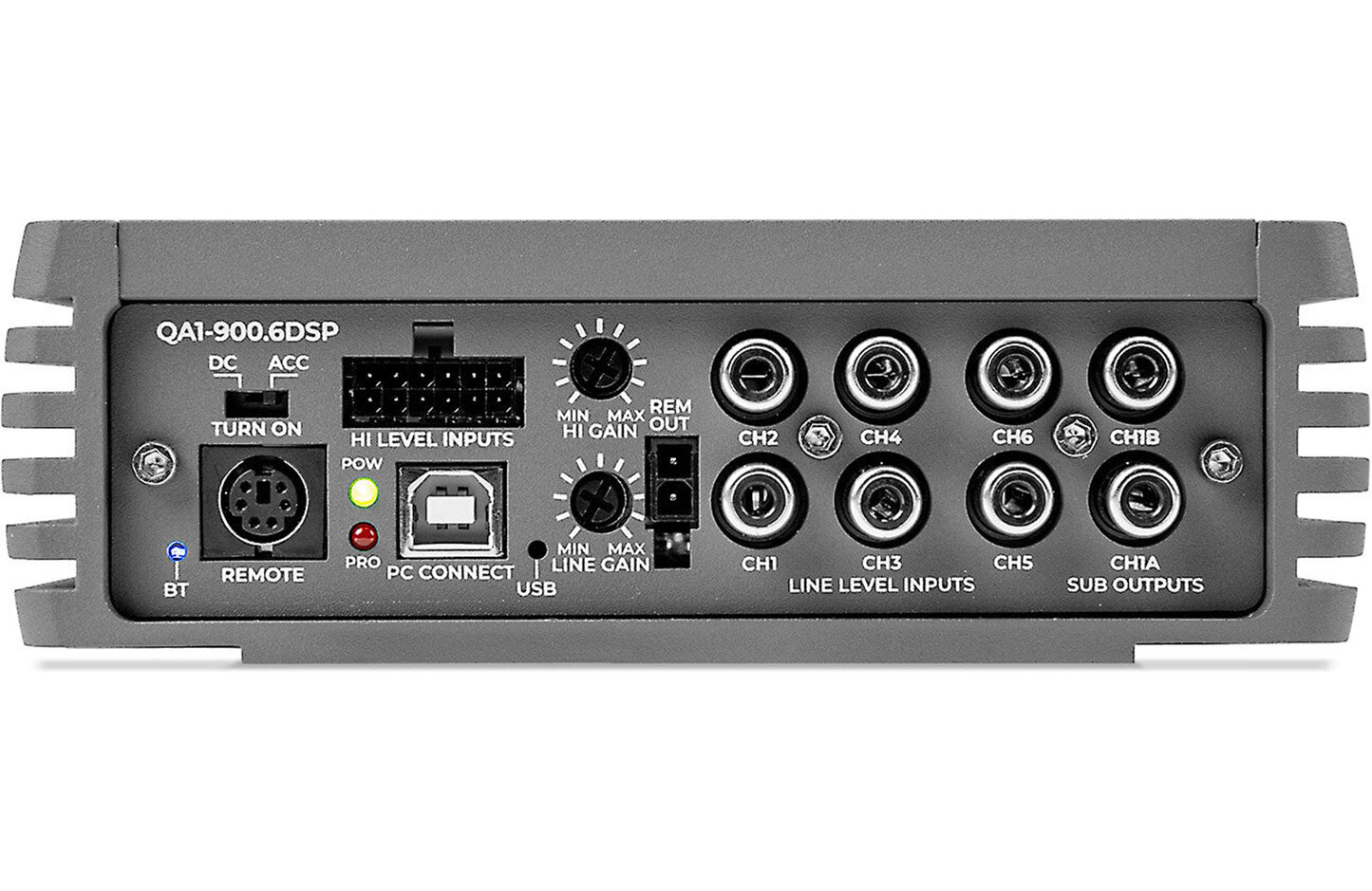MB Quart QA1-900.6DSP Q-Series 6-channel amplifier with digital signal processing — 90 watts RMS x 6