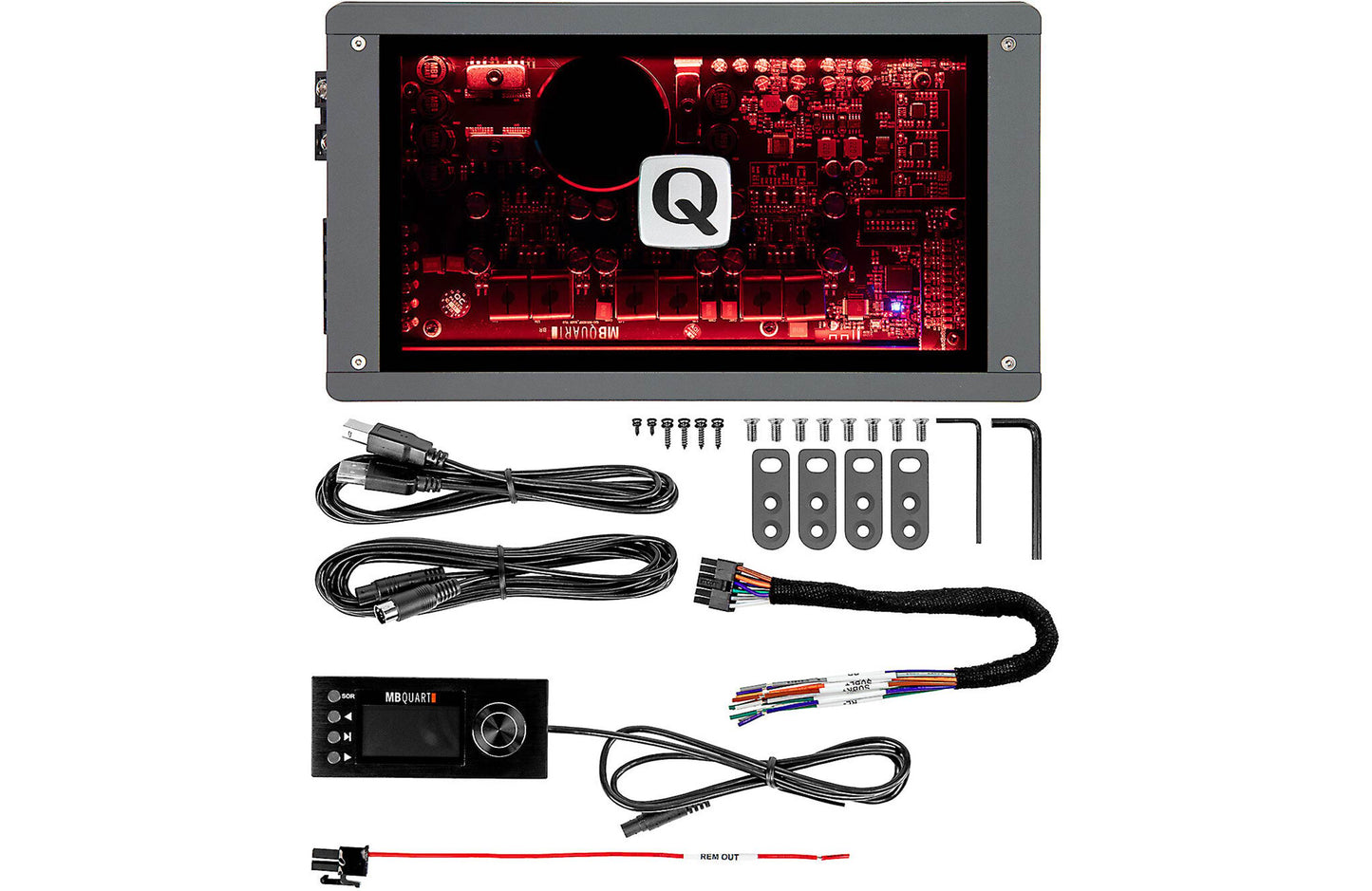 MB Quart QA1-900.6DSP Q-Series 6-channel amplifier with digital signal processing — 90 watts RMS x 6