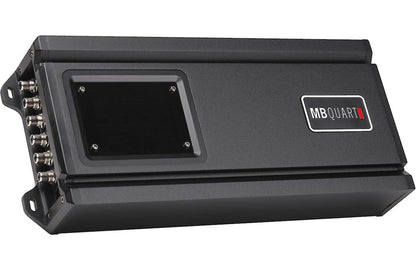 MB Quart RA1-710.5 Reference Series 5-channel car amplifier — 50 watts RMS x 4 at 4 ohms + 350 watts RMS x 1 at 1 ohm