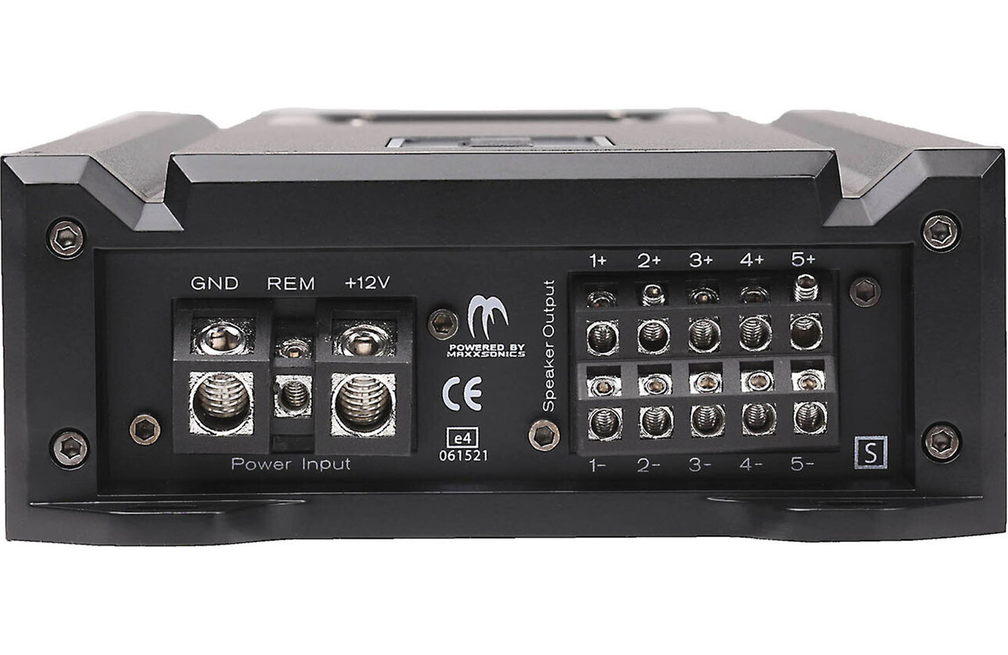 MB Quart RA1-710.5 Reference Series 5-channel car amplifier — 50 watts RMS x 4 at 4 ohms + 350 watts RMS x 1 at 1 ohm