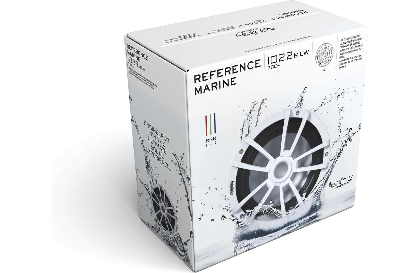 Infinity 1022MLW 10" Reference Series 4-ohm marine subwoofer (White)