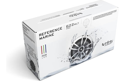 Infinity 622MLT Reference Series 6-1/2" 2-way marine speakers with built-in RGB LED lights (Titanium)