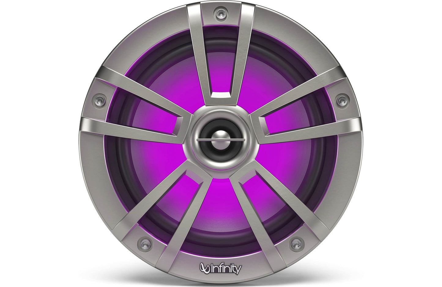 Infinity 622MLT Reference Series 6-1/2" 2-way marine speakers with built-in RGB LED lights (Titanium)