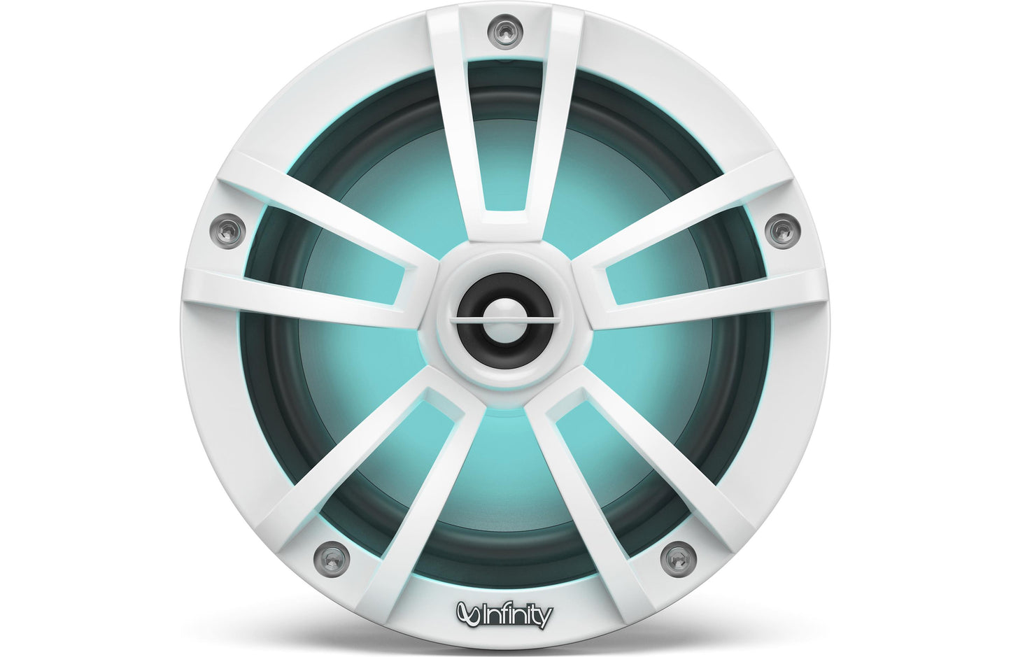 Infinity 622MLW Reference Series 6-1/2" 2-way marine speakers with built-in RGB LED lights (White)