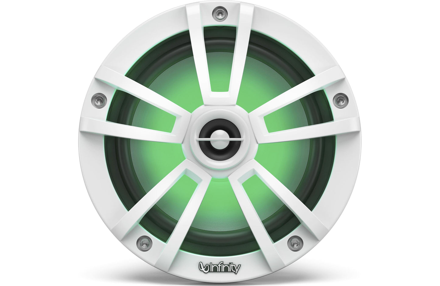 Infinity 622MLW Reference Series 6-1/2" 2-way marine speakers with built-in RGB LED lights (White)