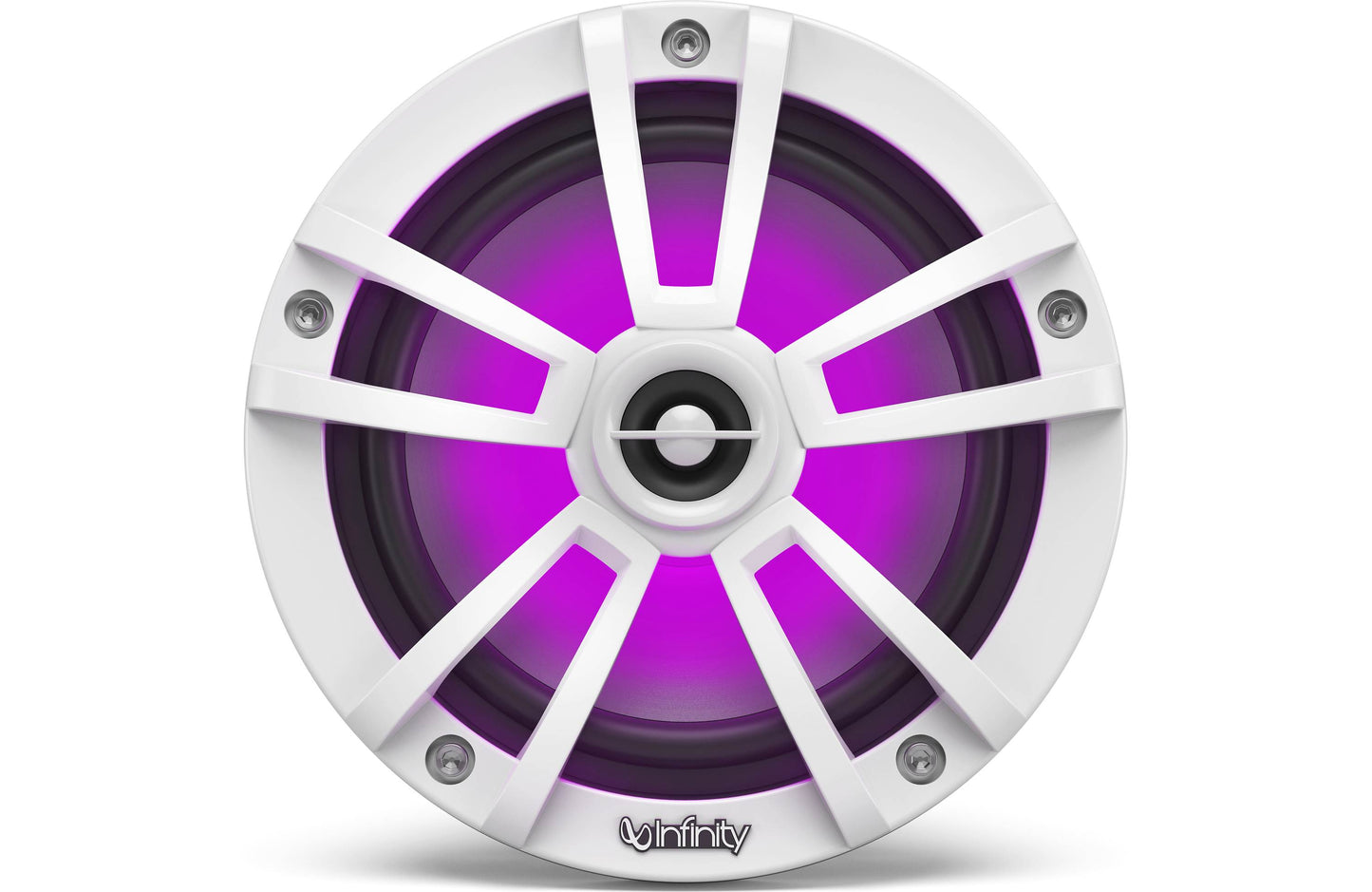 Infinity 622MLW Reference Series 6-1/2" 2-way marine speakers with built-in RGB LED lights (White)