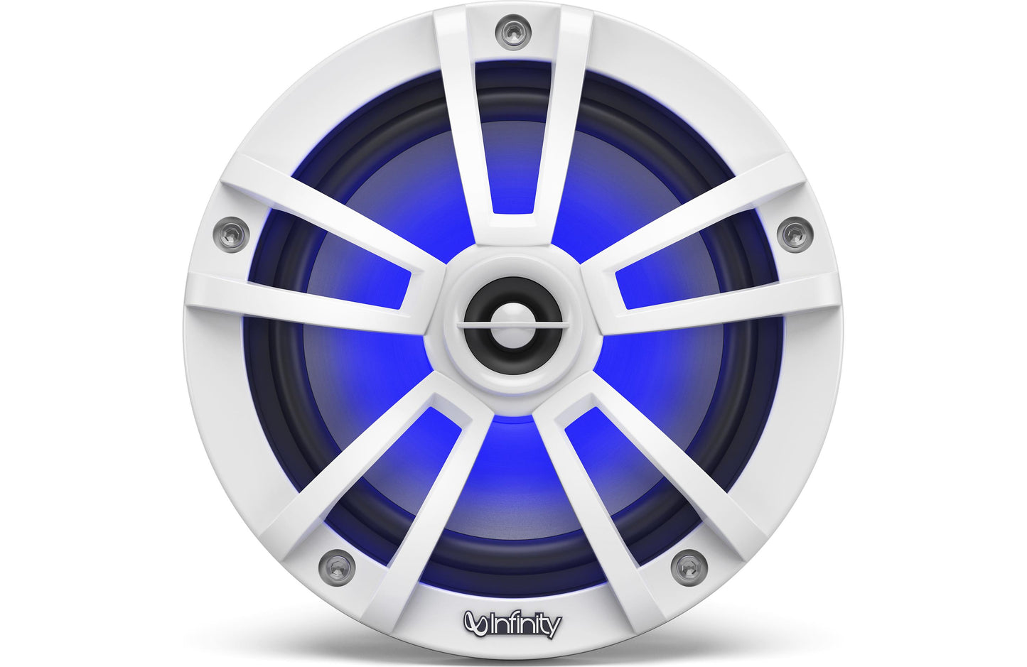 Infinity 622MLW Reference Series 6-1/2" 2-way marine speakers with built-in RGB LED lights (White)