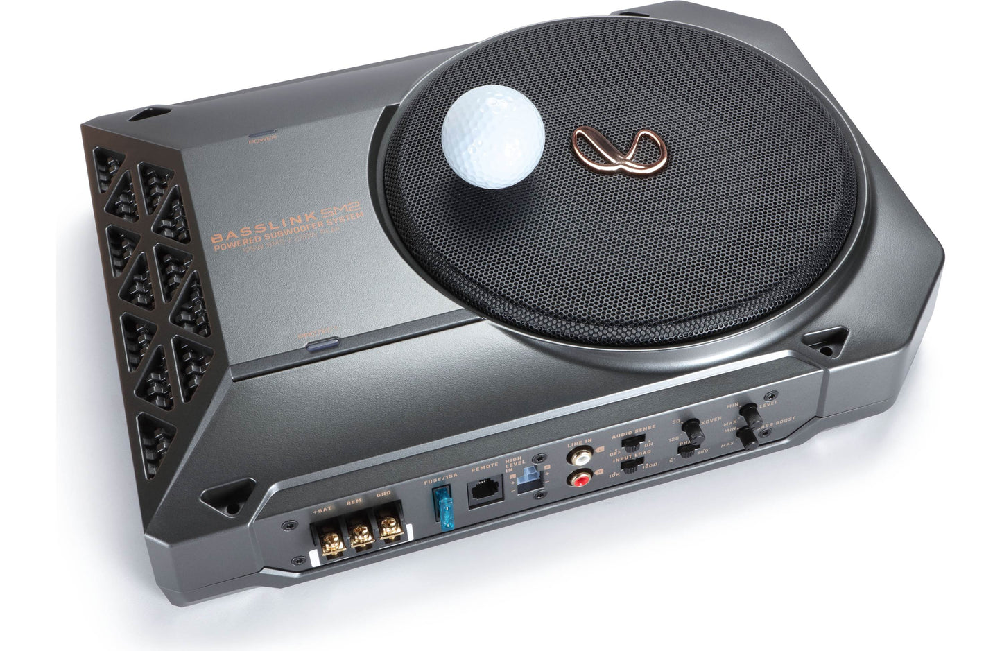 Infinity SUBBLSM2AM BassLink SM 2 Compact powered subwoofer with 8" sub and 125-watt amp