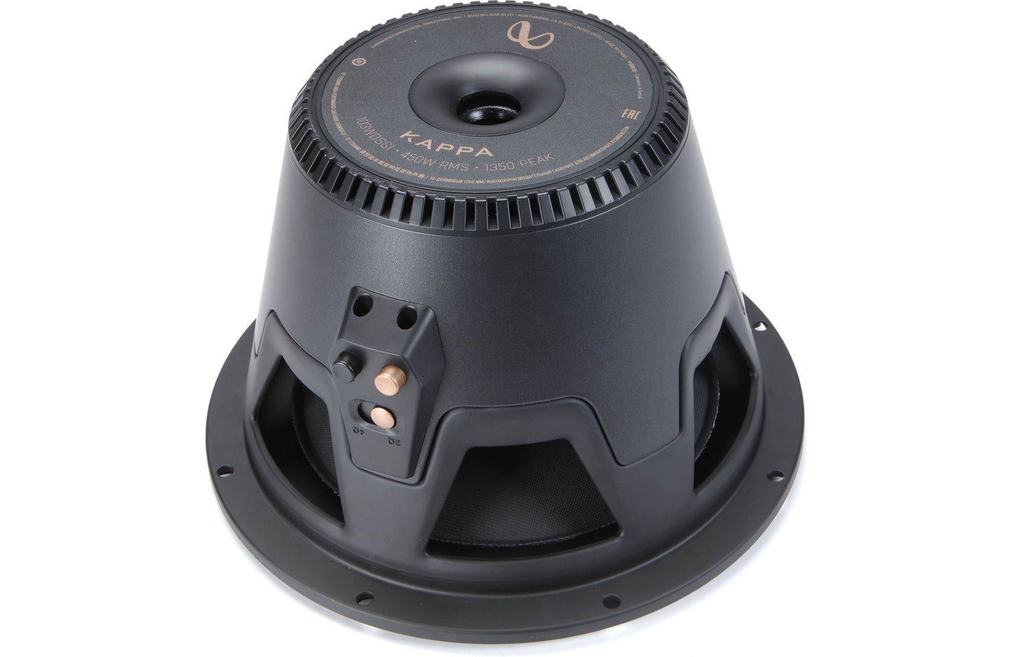Infinity INFSUBKA103WDSSIAM Kappa 103WDSSI Kappa Series 10" subwoofer with selectable 2- or 4-ohm impedance