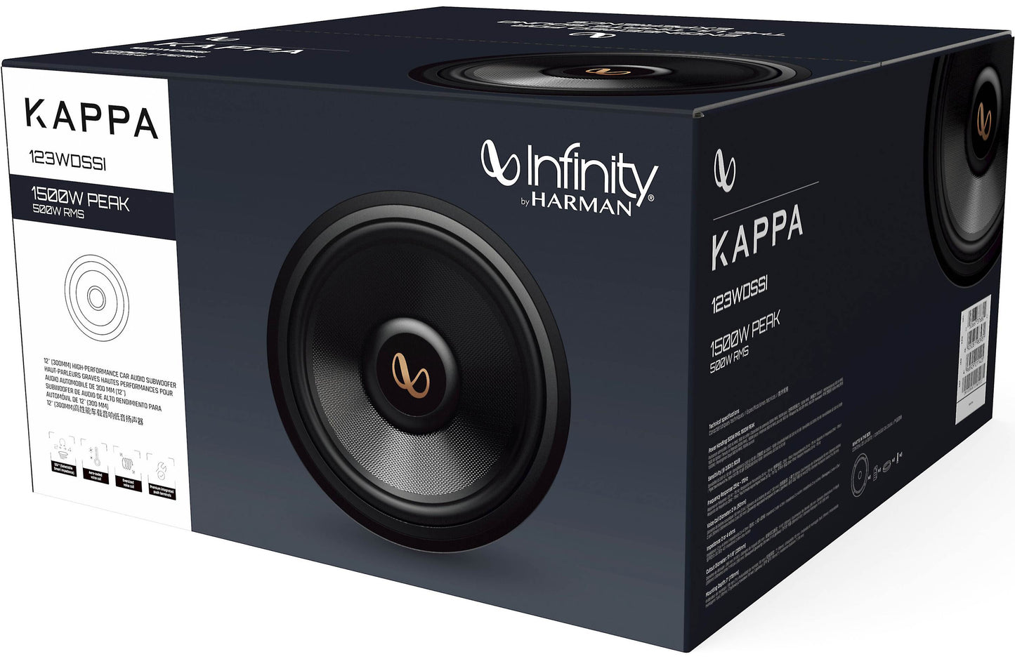Infinity INFSUBKA123WDSSIAM Kappa 123WDSSI Kappa Series 12" subwoofer with selectable 2- or 4-ohm impedance