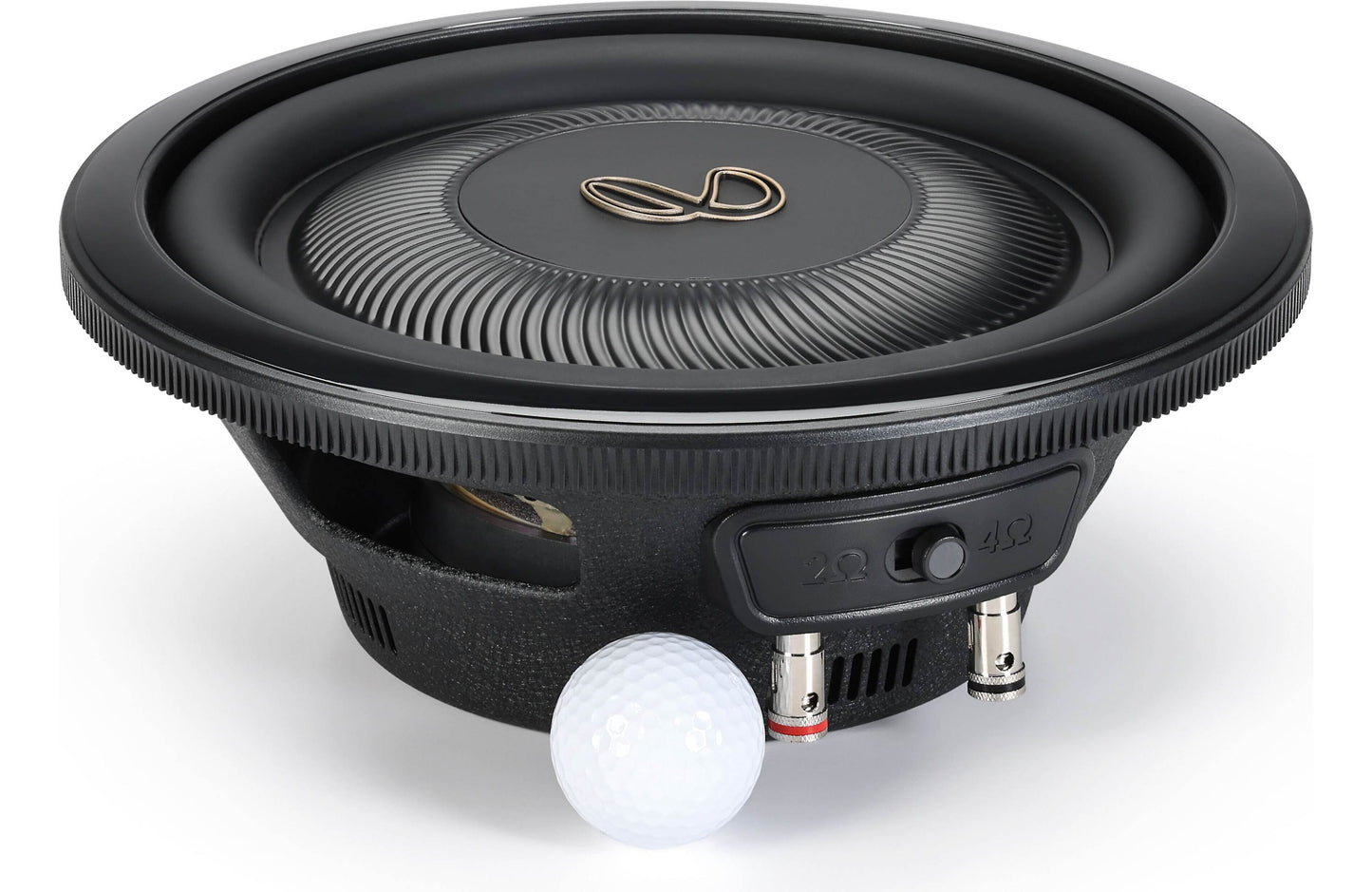Infinity INFSUBRF103WSL 103WSL Reference Series 10" shallow-mount component subwoofer with 2- or 4-ohm selectable impedance