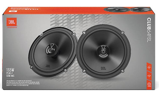 JBL Club 64FSL Club Series 6-1/2" shallow-mount 2-way car speakers