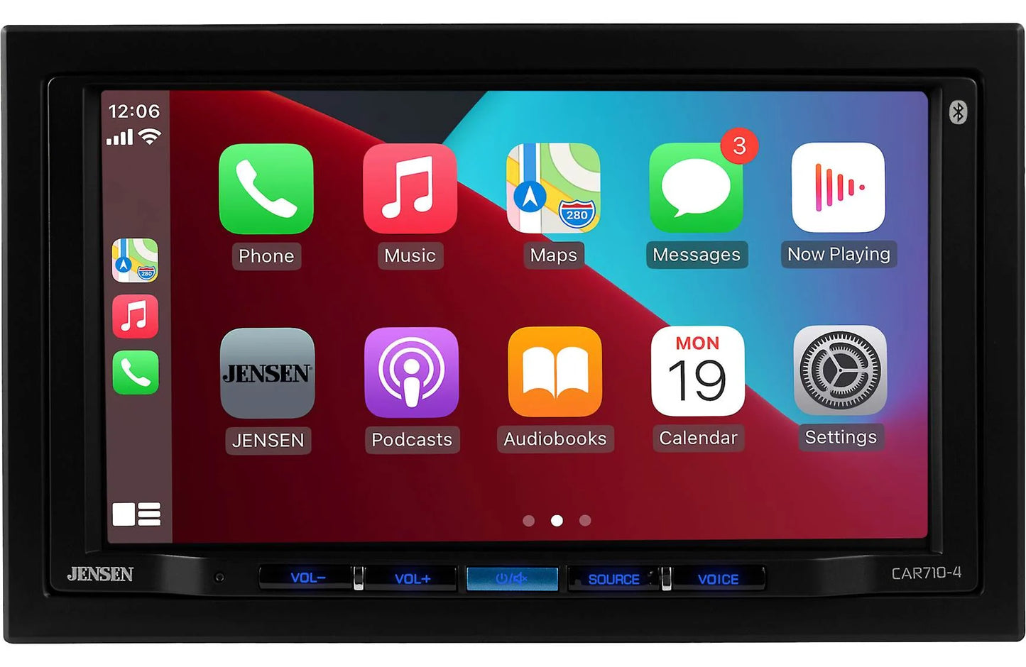 Jensen CAR710-4 - 7" touchscreen, wired or wireless Apple CarPlay® and Android™ (no discs)