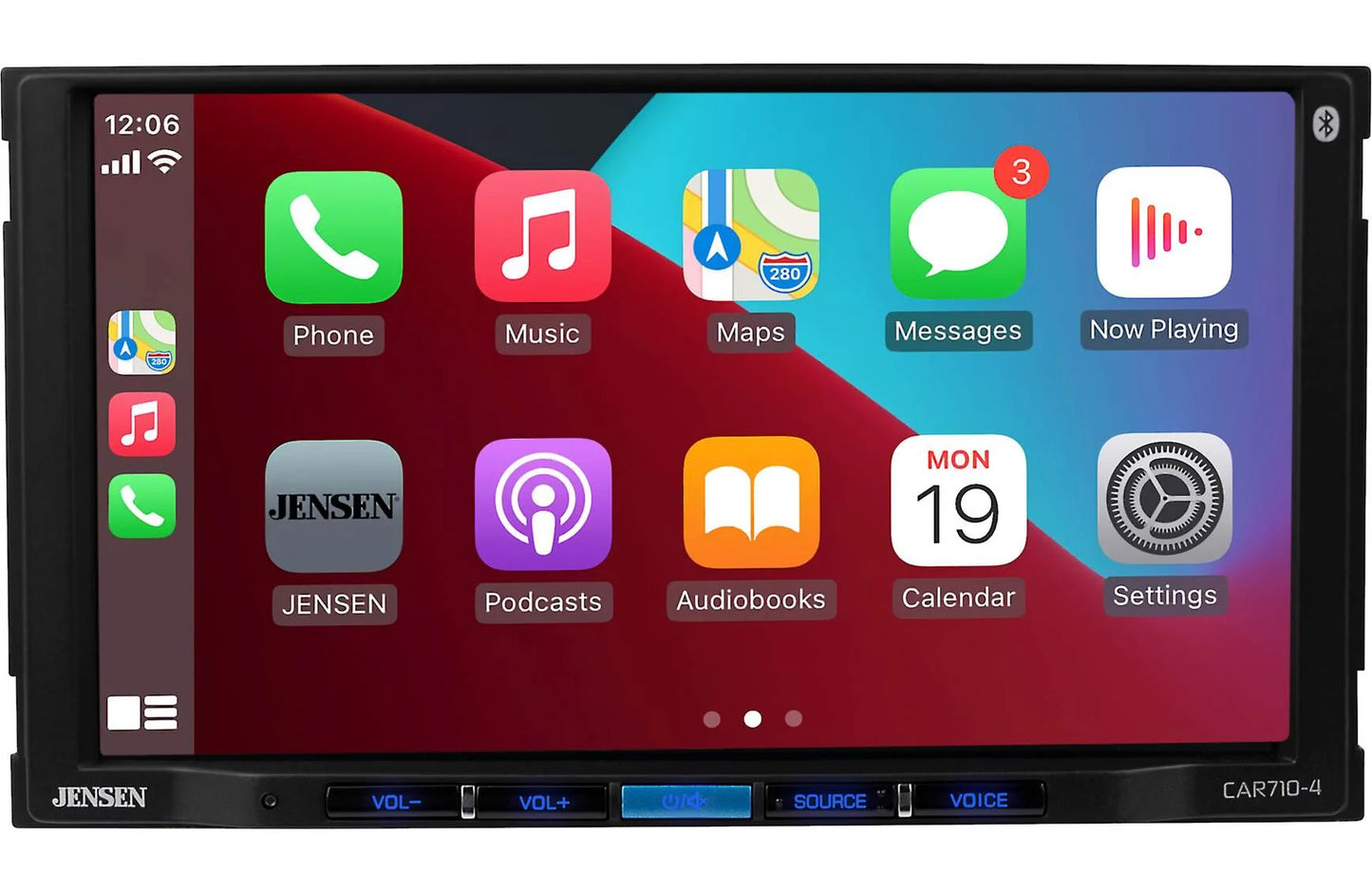 Jensen CAR710-4 - 7" touchscreen, wired or wireless Apple CarPlay® and Android™ (no discs)