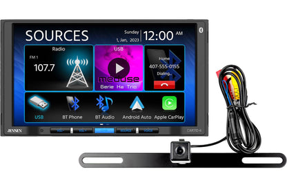 Jensen CAR710-4BC - 7" touchscreen, wired Apple CarPlay® and Android™ (no discs) w/back-up camera