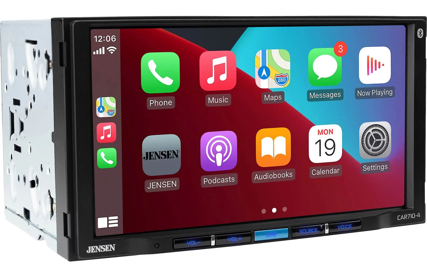 Jensen CAR710-4BC - 7" touchscreen, wired Apple CarPlay® and Android™ (no discs) w/back-up camera
